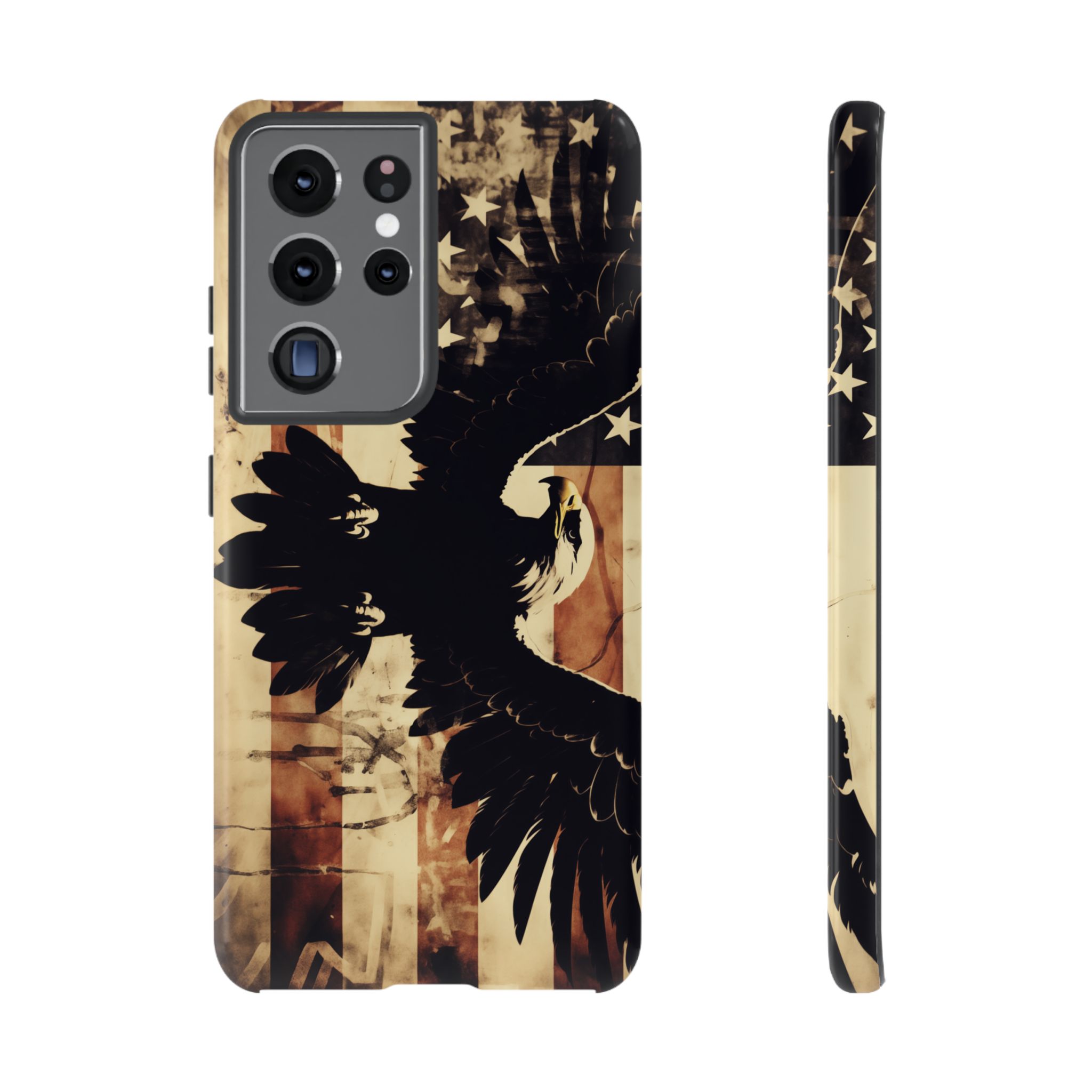 Iron Clad Bald Eagle Protecting the American Flag iPhone Samsung Google Pixel Case - Image 63