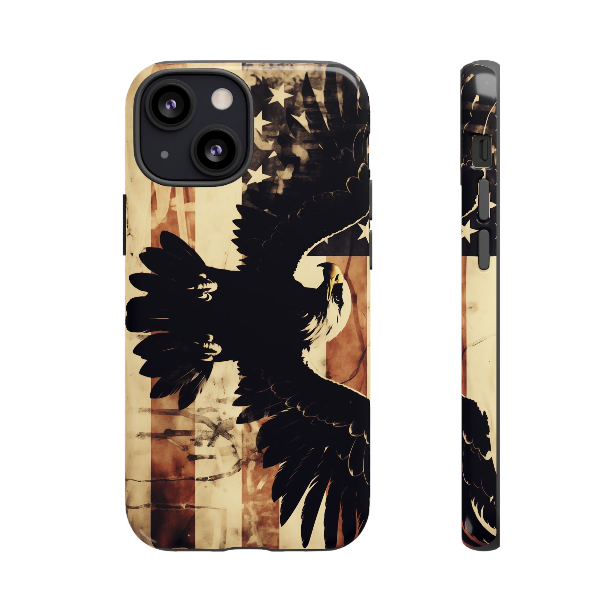 Iron Clad Bald Eagle Protecting the American Flag iPhone Samsung Google Pixel Case - Image 43