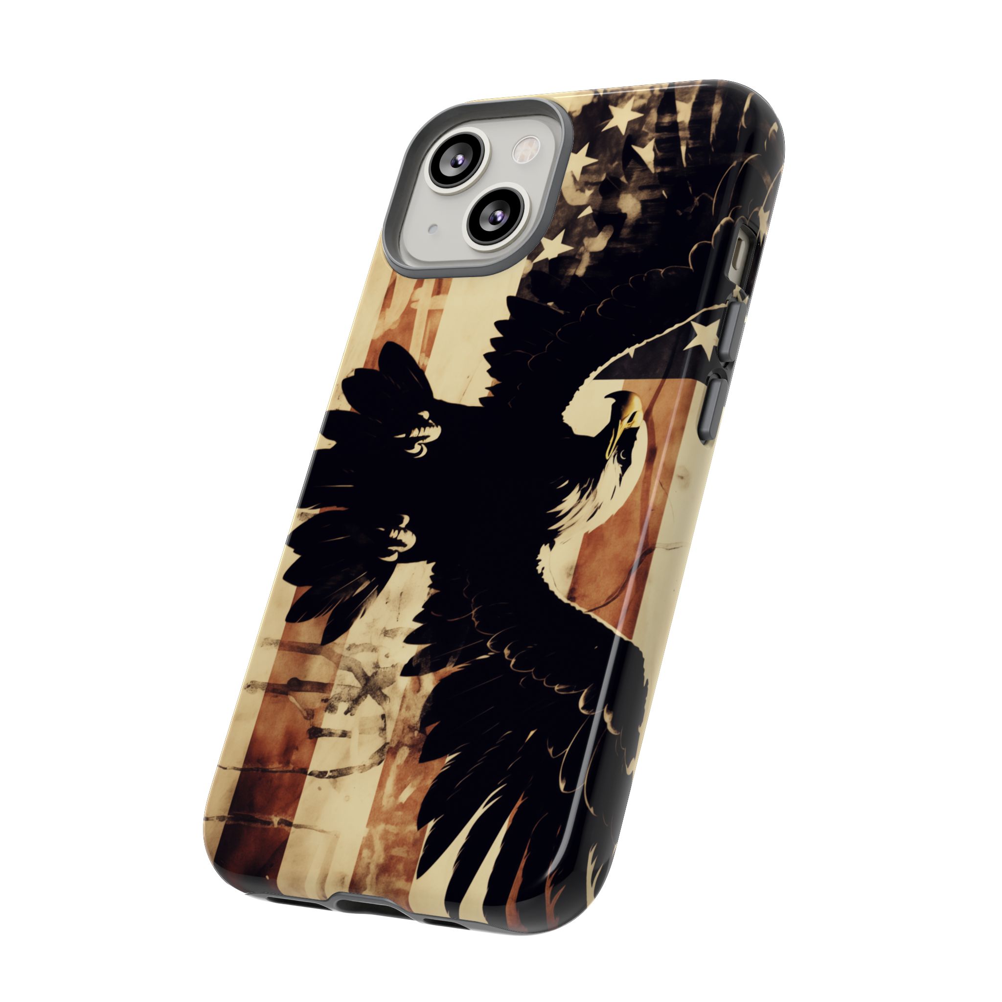 Iron Clad Bald Eagle Protecting the American Flag iPhone Samsung Google Pixel Case - Image 96