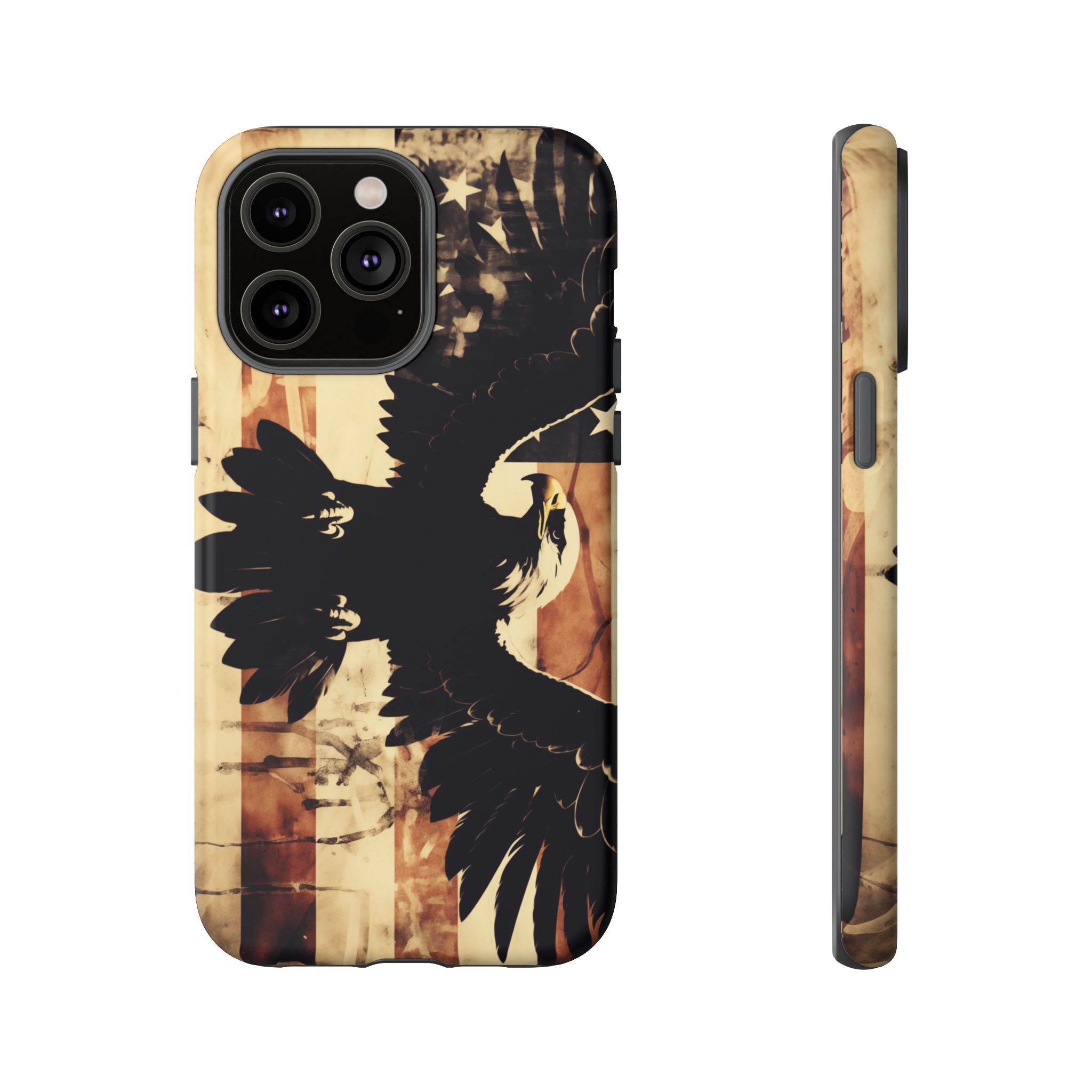 Iron Clad Bald Eagle Protecting the American Flag iPhone Samsung Google Pixel Case - Image 116
