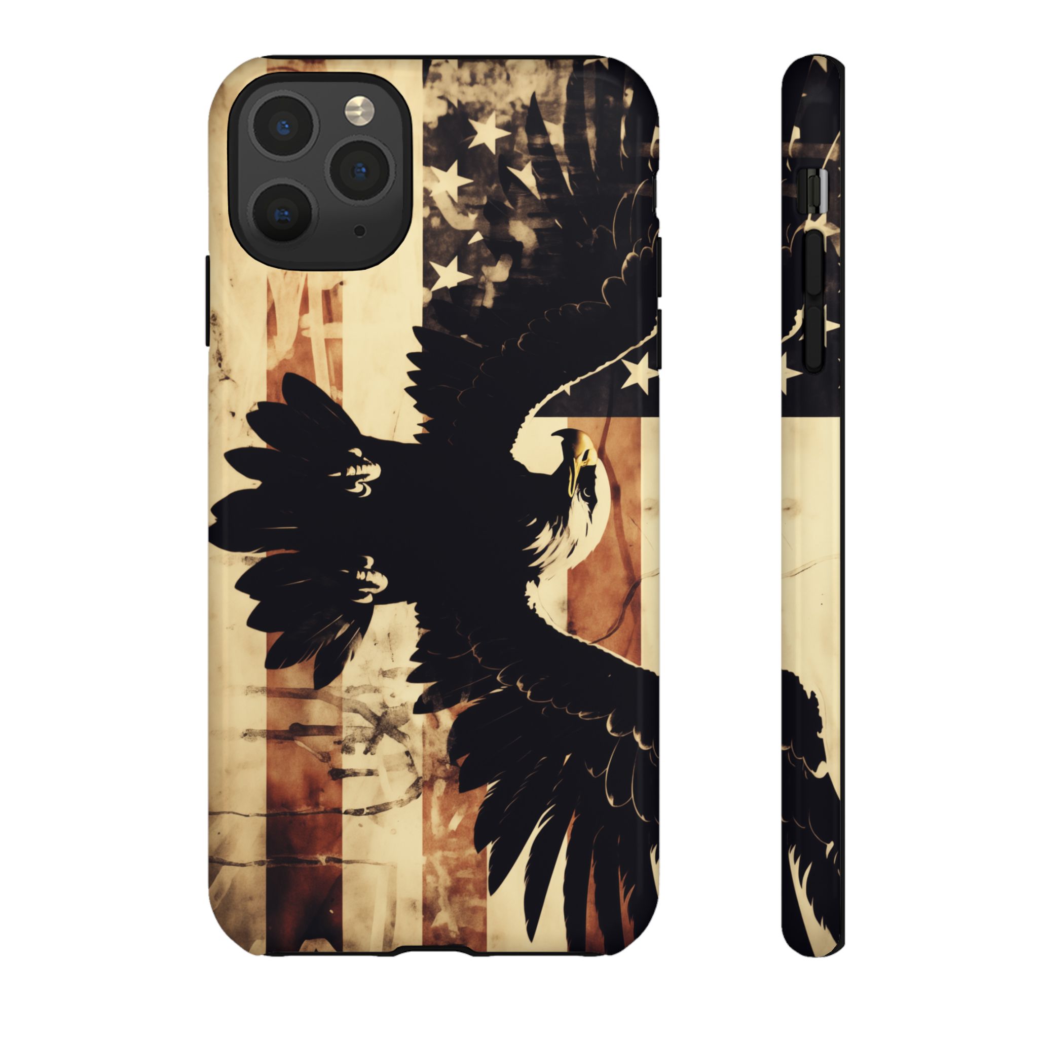 Iron Clad Bald Eagle Protecting the American Flag iPhone Samsung Google Pixel Case - Image 23