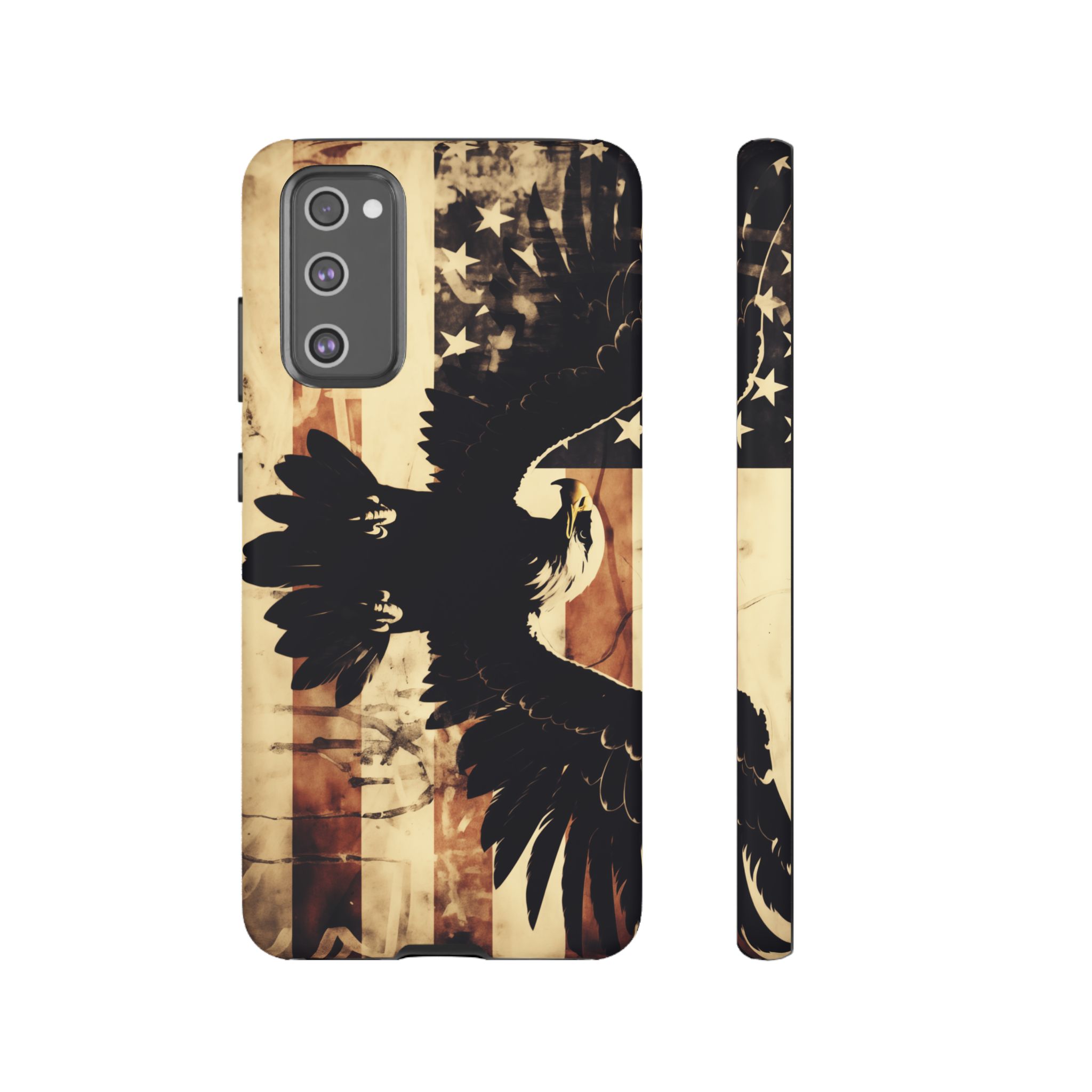 Iron Clad Bald Eagle Protecting the American Flag iPhone Samsung Google Pixel Case - Image 77