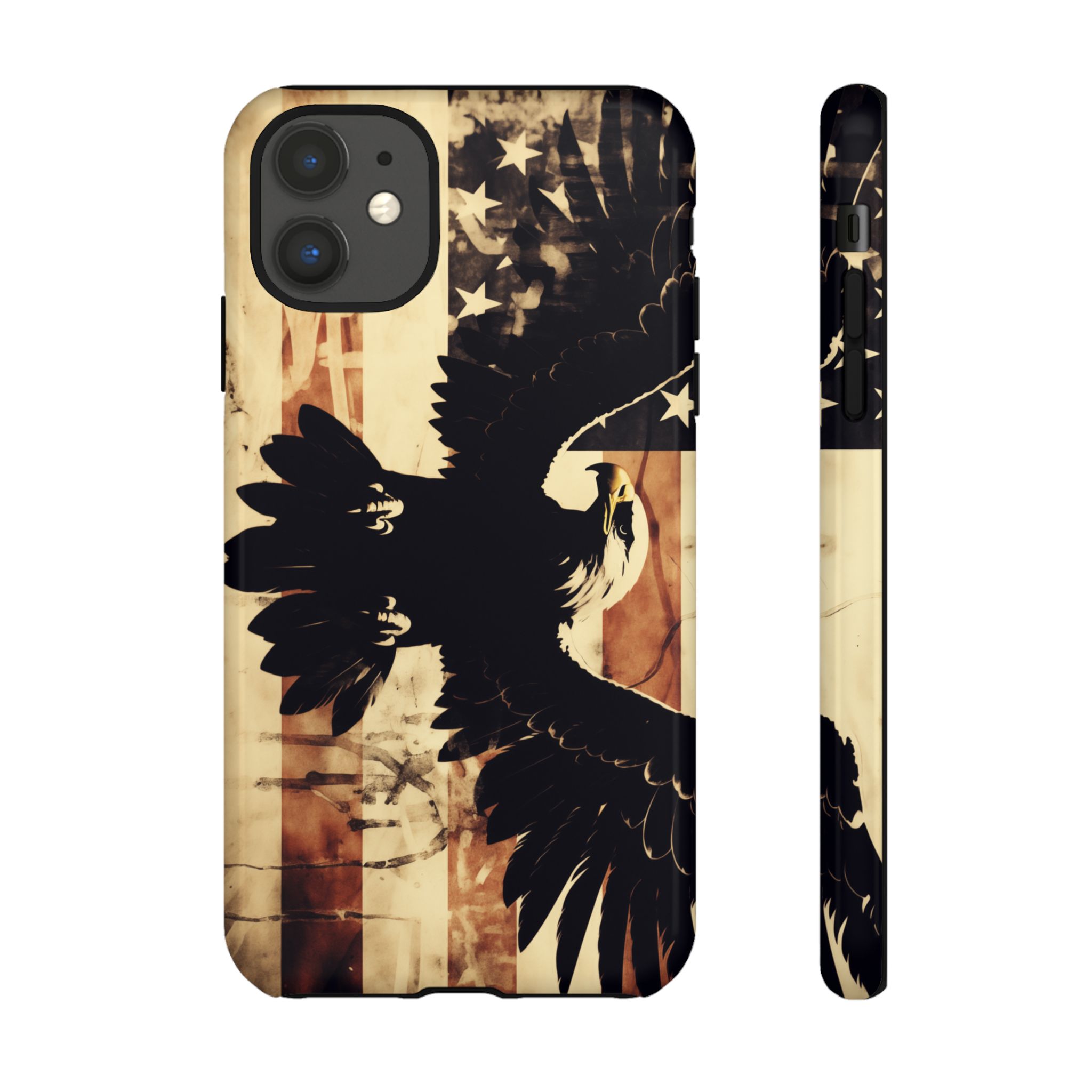 Iron Clad Bald Eagle Protecting the American Flag iPhone Samsung Google Pixel Case - Image 19