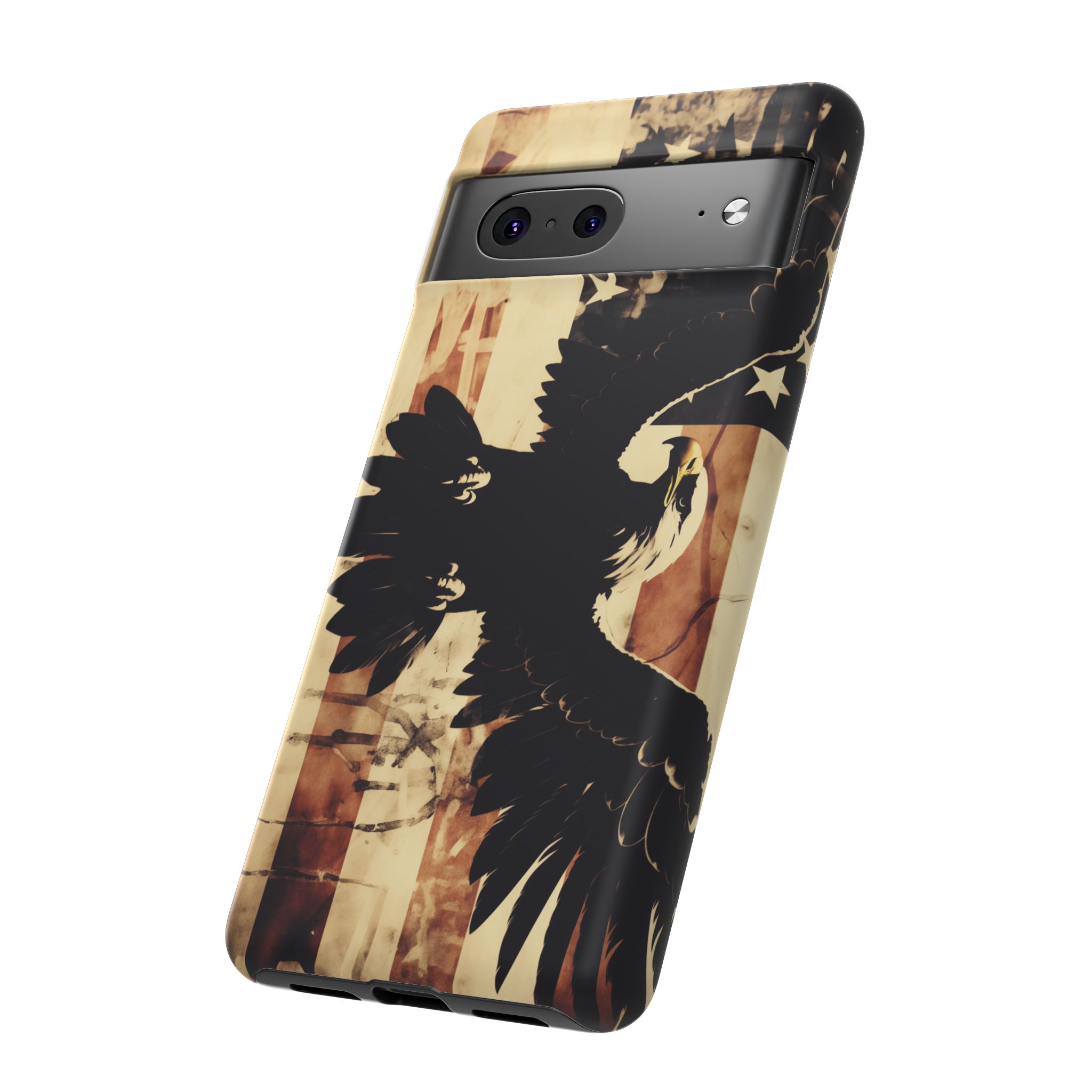 Iron Clad Bald Eagle Protecting the American Flag iPhone Samsung Google Pixel Case - Image 141