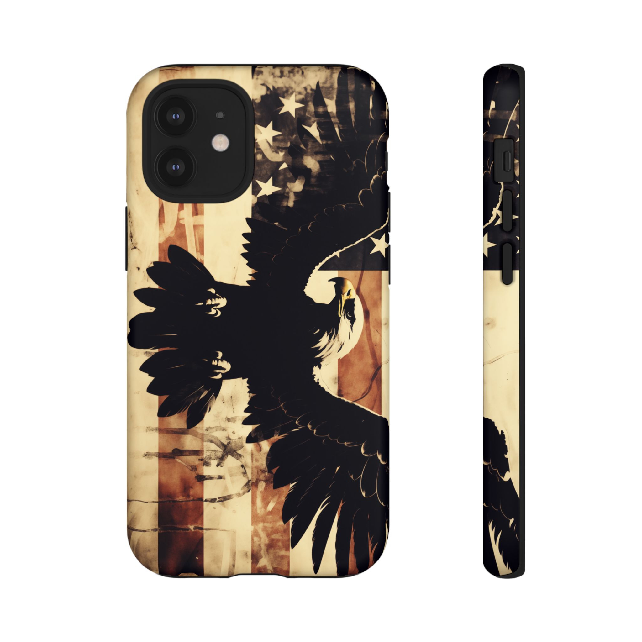Iron Clad Bald Eagle Protecting the American Flag iPhone Samsung Google Pixel Case - Image 32