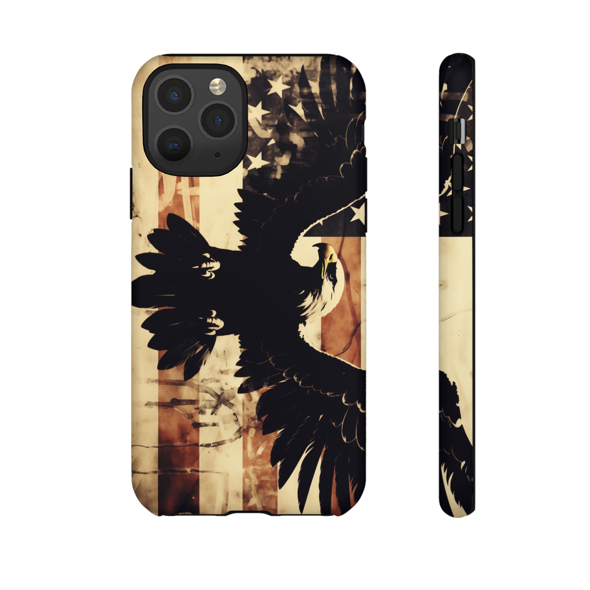 Iron Clad Bald Eagle Protecting the American Flag iPhone Samsung Google Pixel Case - Image 22