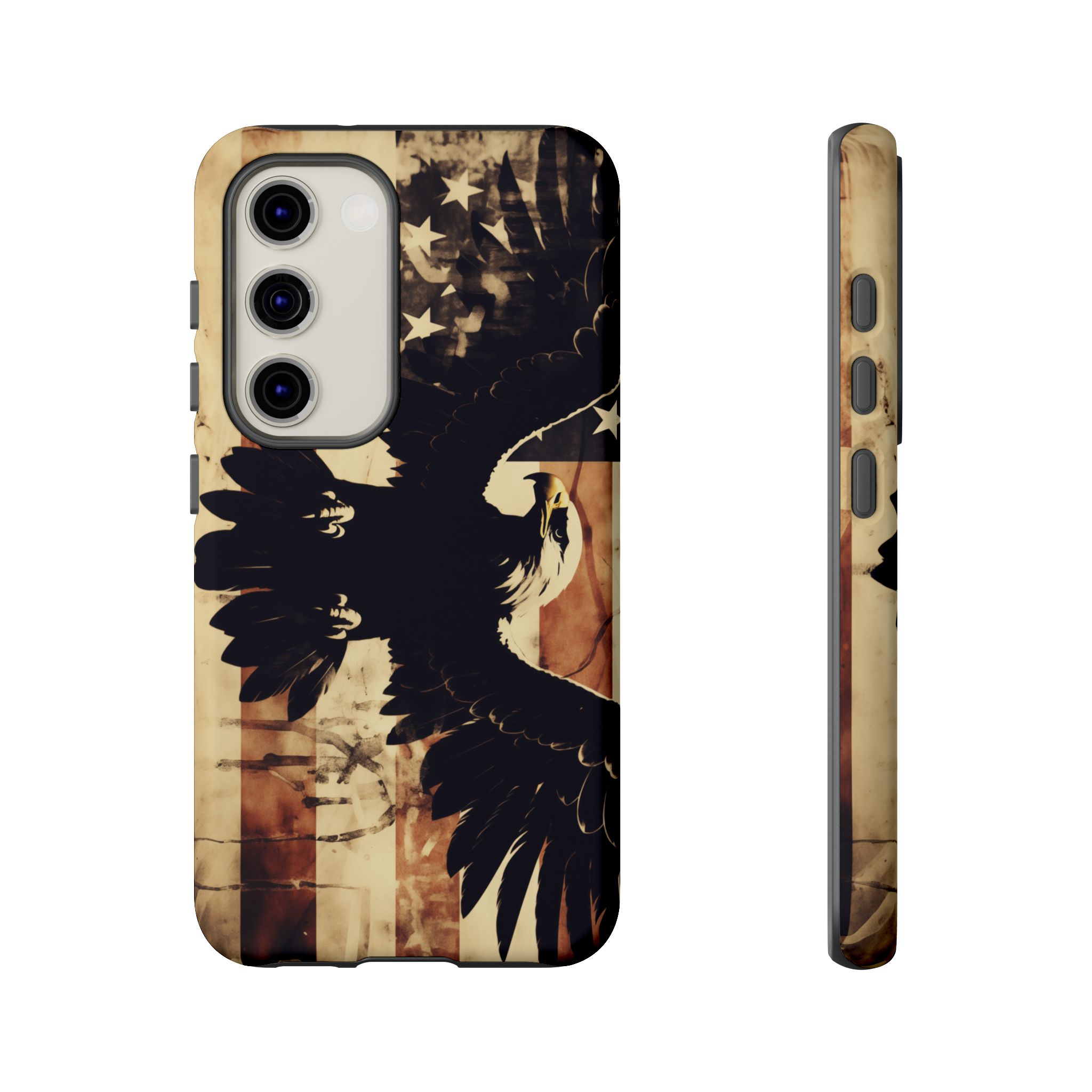 Iron Clad Bald Eagle Protecting the American Flag iPhone Samsung Google Pixel Case - Image 122