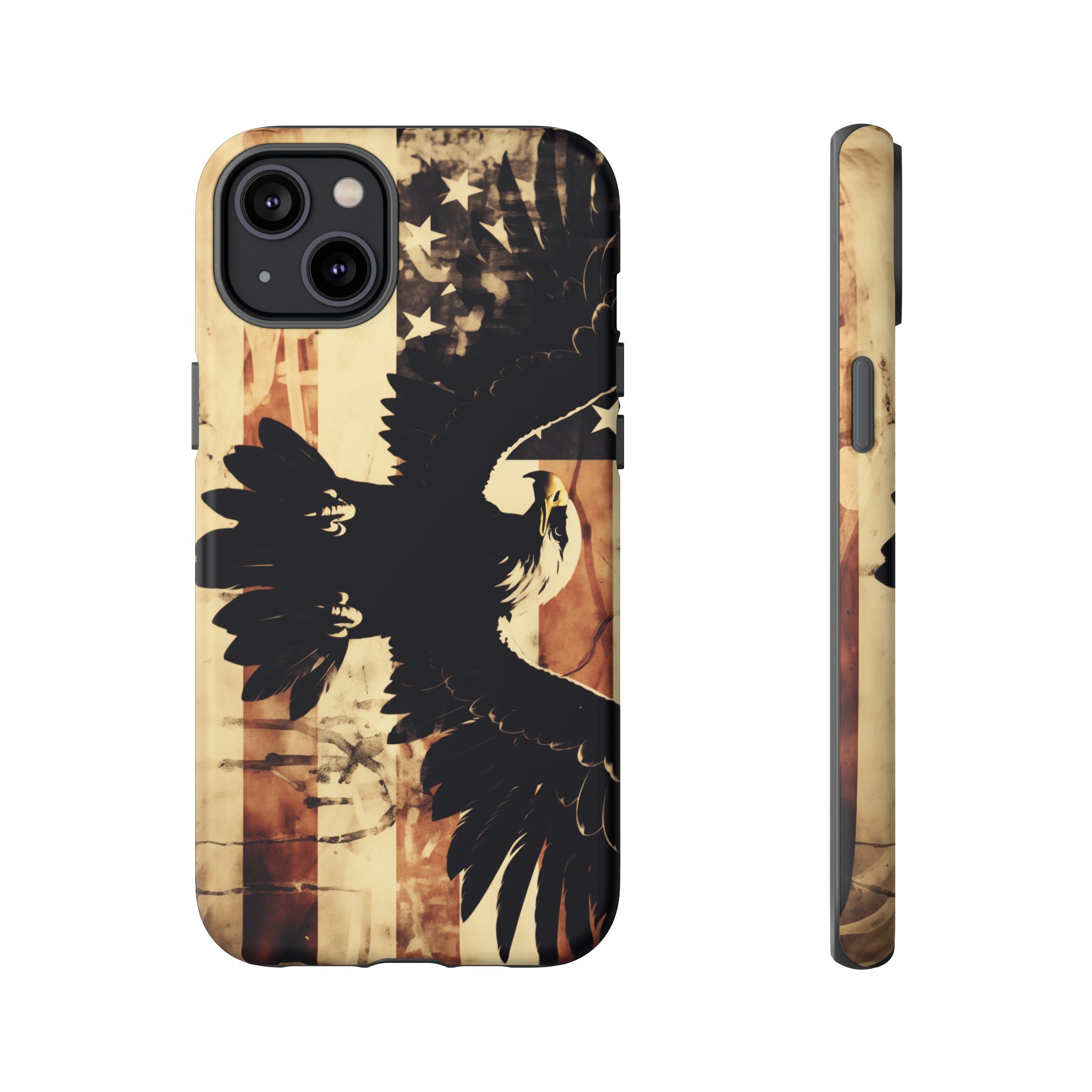 Iron Clad Bald Eagle Protecting the American Flag iPhone Samsung Google Pixel Case - Image 110