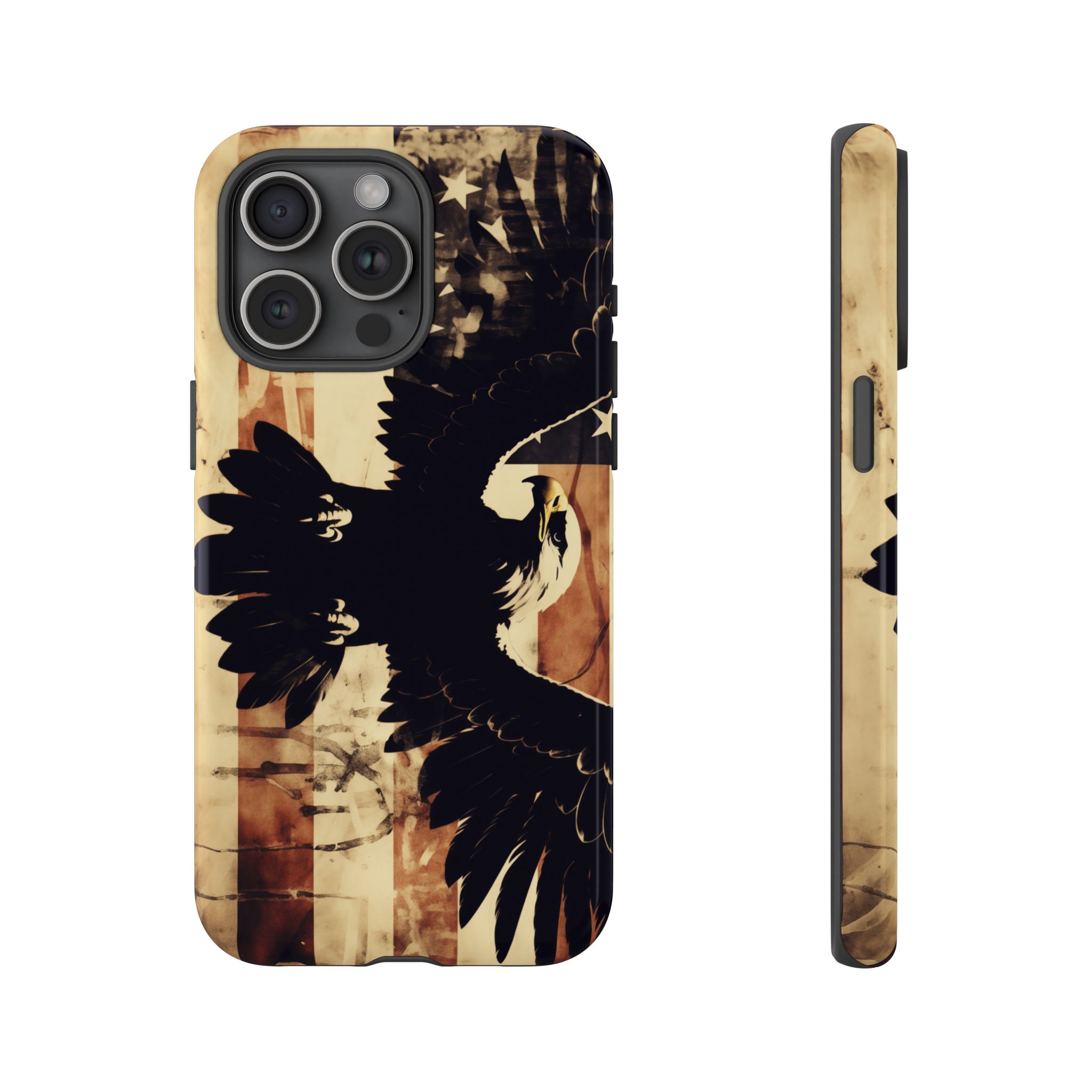 Iron Clad Bald Eagle Protecting the American Flag iPhone Samsung Google Pixel Case - Image 167