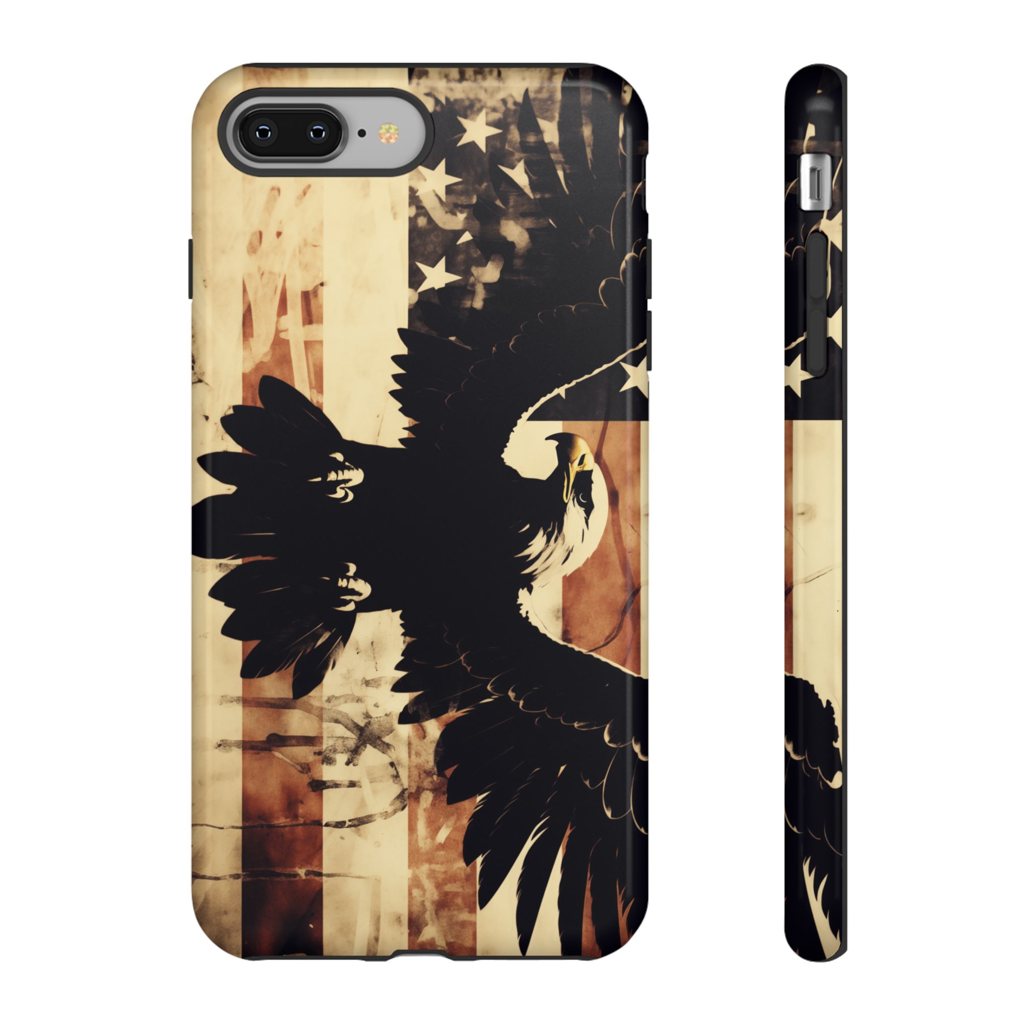 Iron Clad Bald Eagle Protecting the American Flag iPhone Samsung Google Pixel Case - Image 3