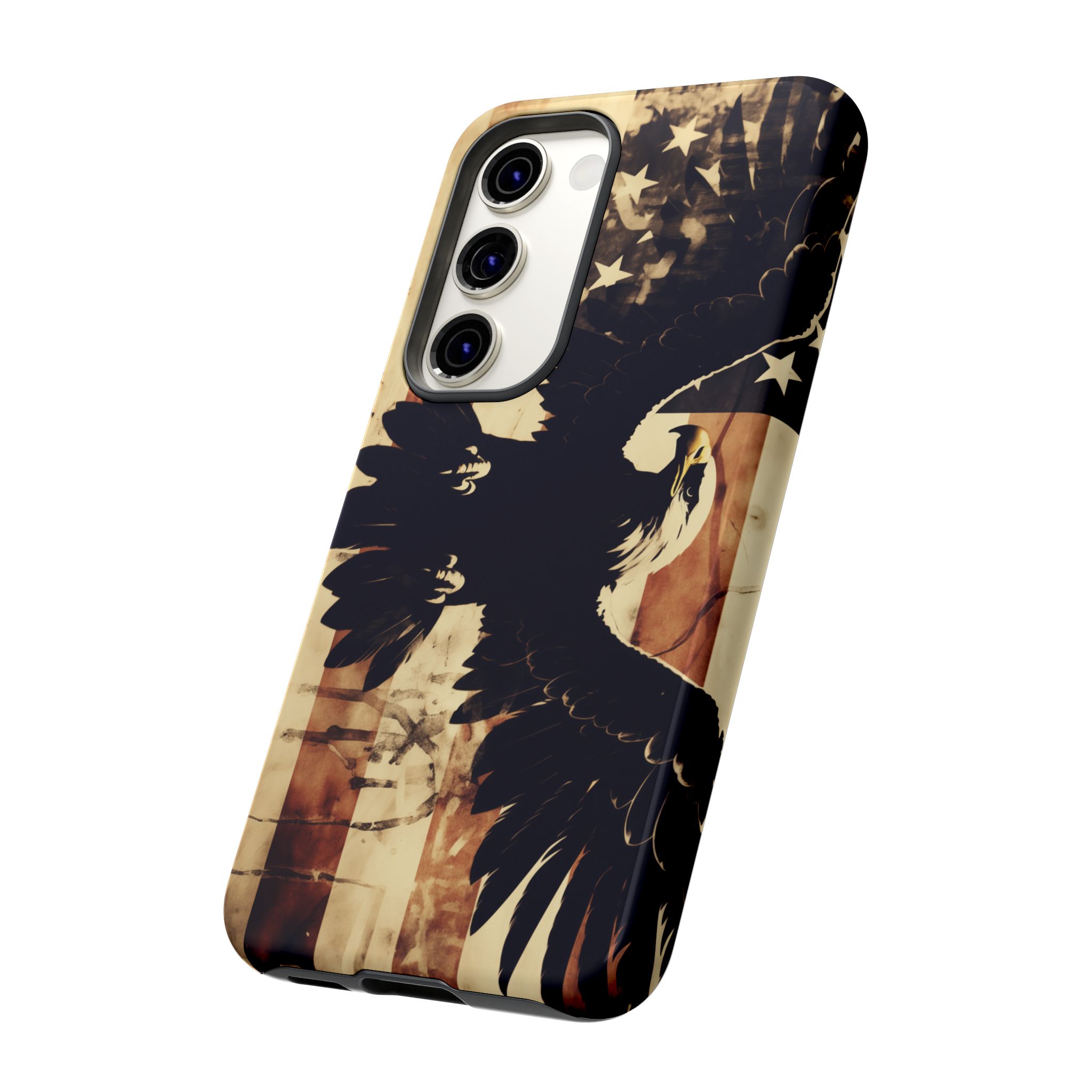 Iron Clad Bald Eagle Protecting the American Flag iPhone Samsung Google Pixel Case - Image 120