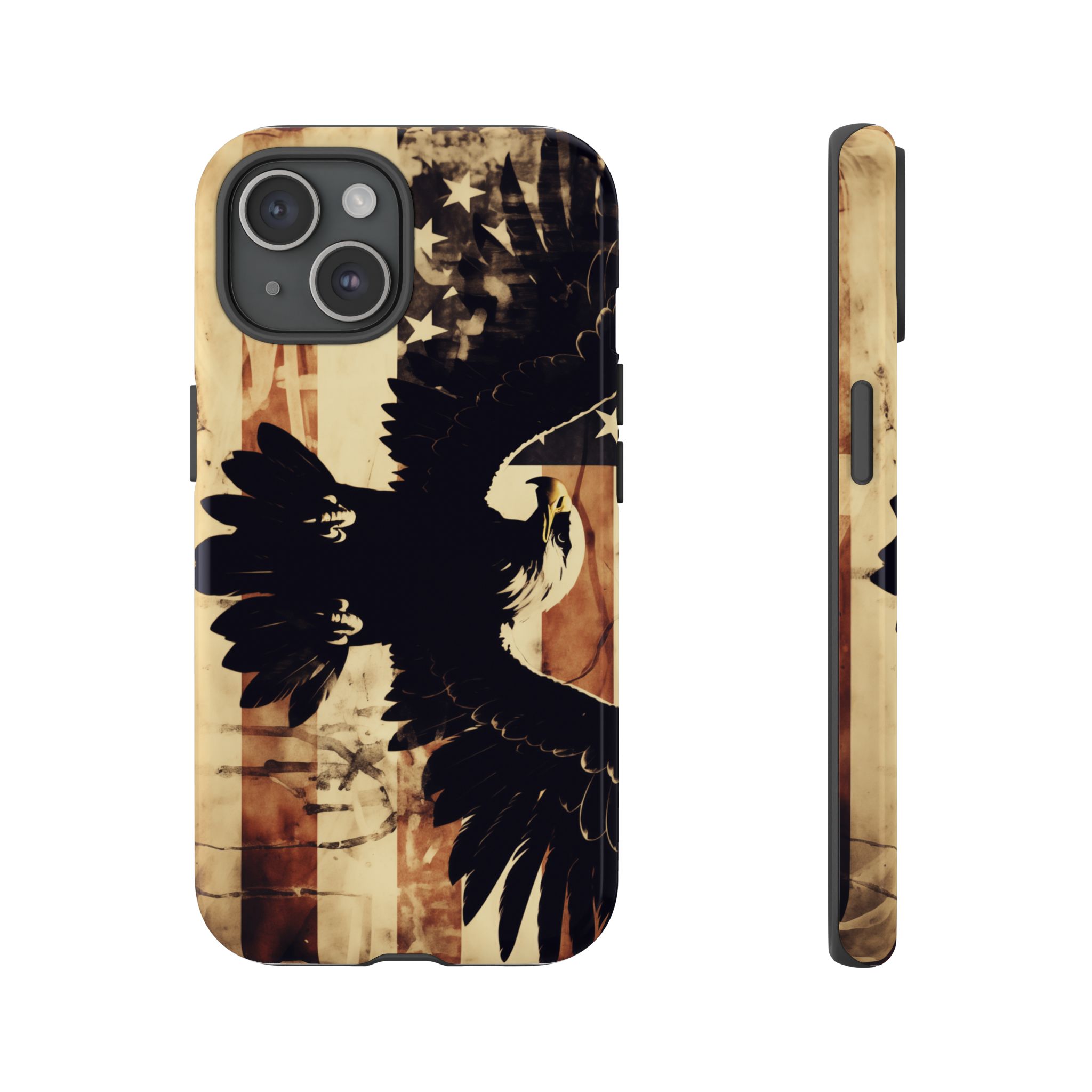 Iron Clad Bald Eagle Protecting the American Flag iPhone Samsung Google Pixel Case - Image 149