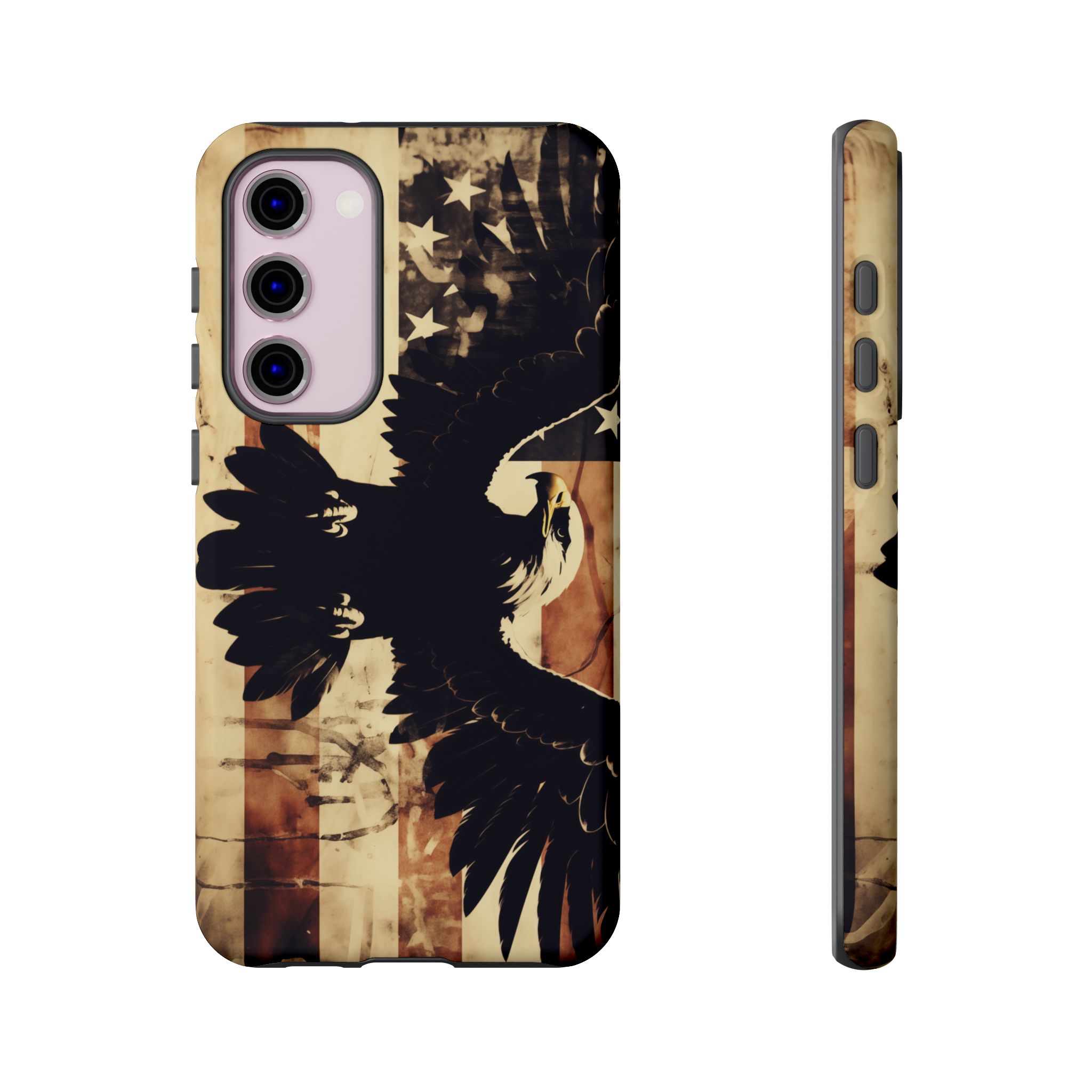 Iron Clad Bald Eagle Protecting the American Flag iPhone Samsung Google Pixel Case - Image 128