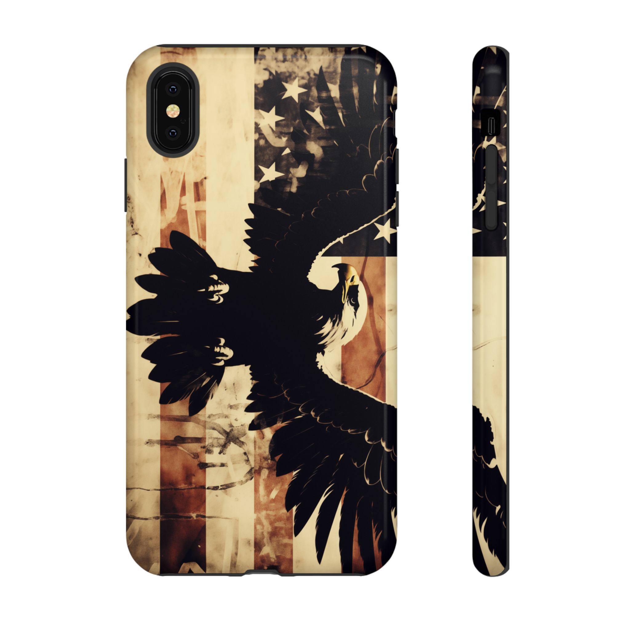Iron Clad Bald Eagle Protecting the American Flag iPhone Samsung Google Pixel Case - Image 11