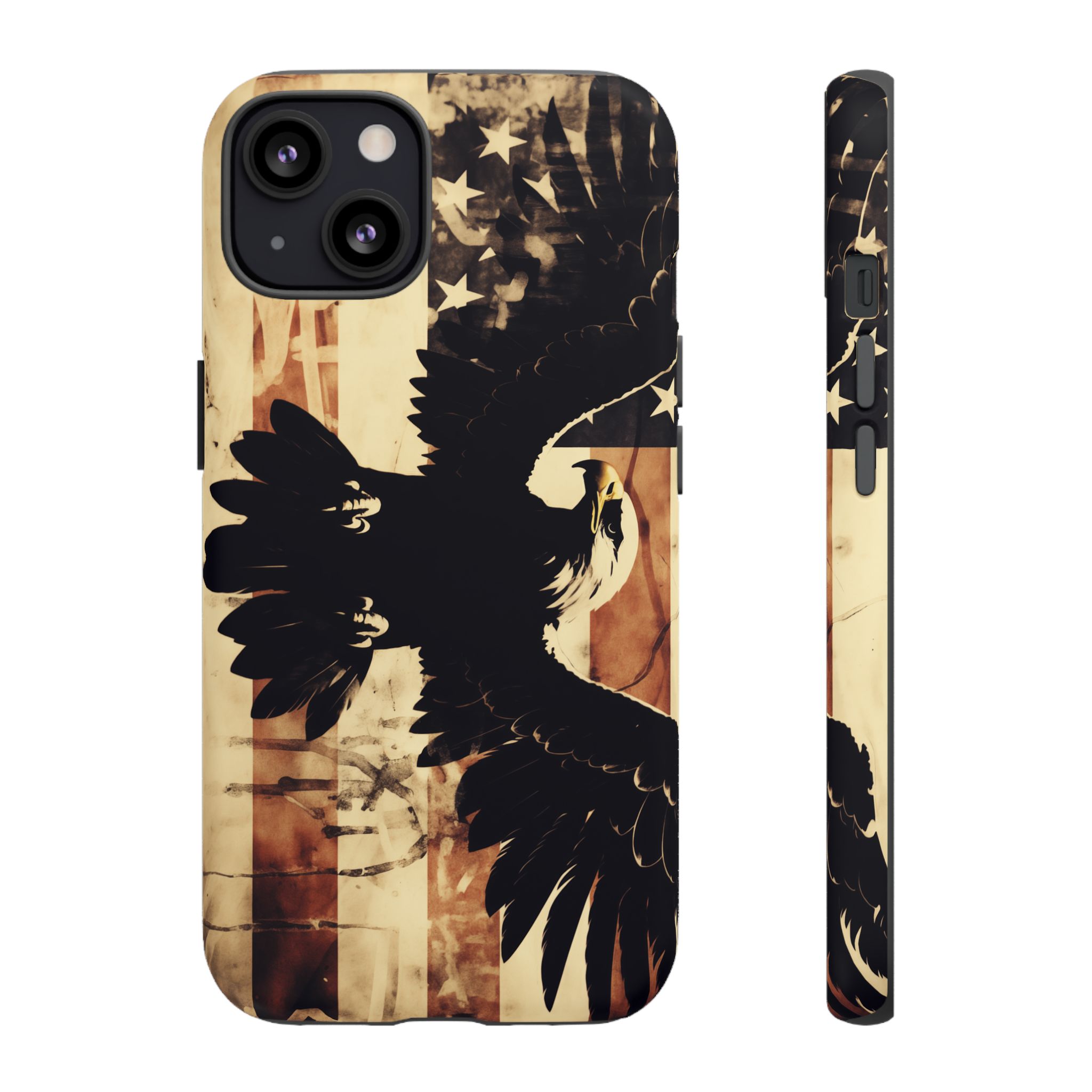 Iron Clad Bald Eagle Protecting the American Flag iPhone Samsung Google Pixel Case - Image 41