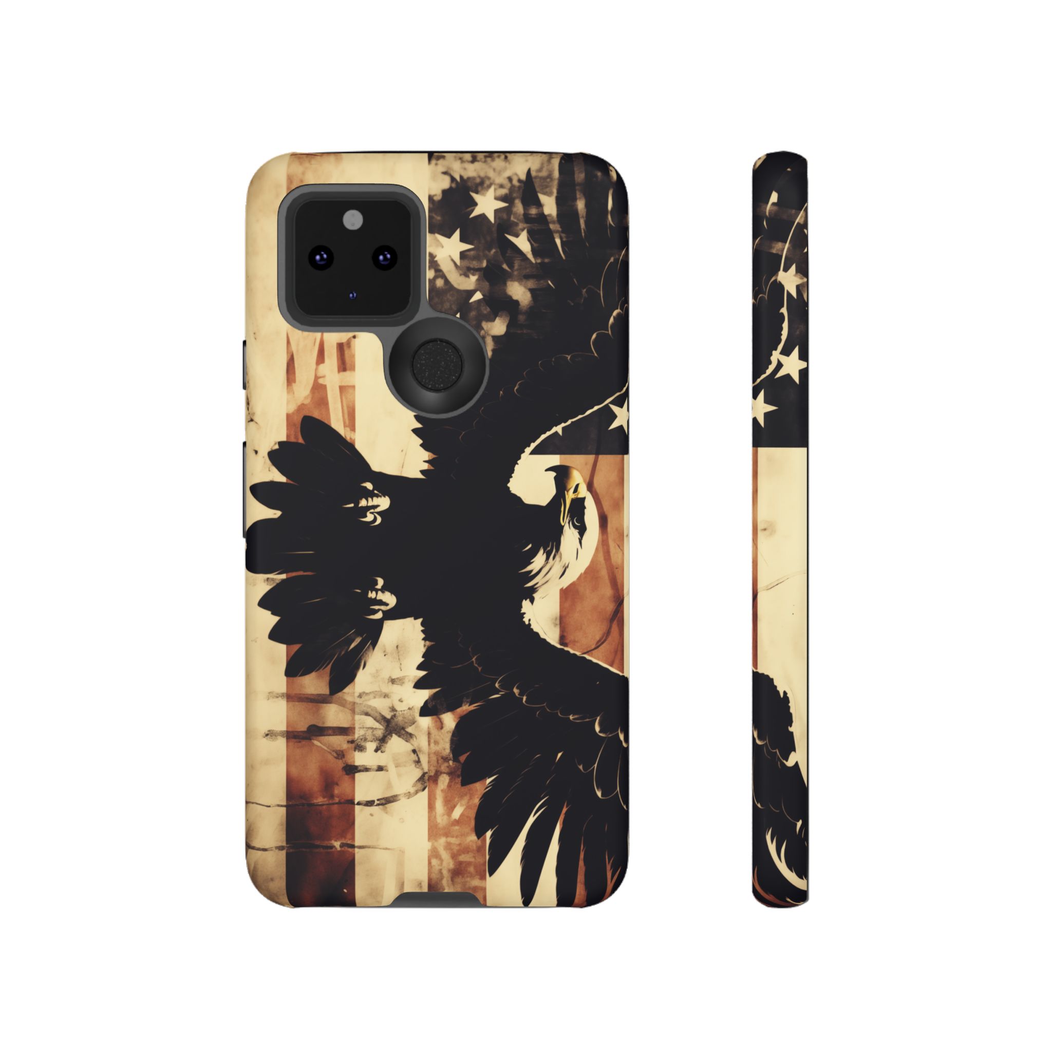 Iron Clad Bald Eagle Protecting the American Flag iPhone Samsung Google Pixel Case - Image 69
