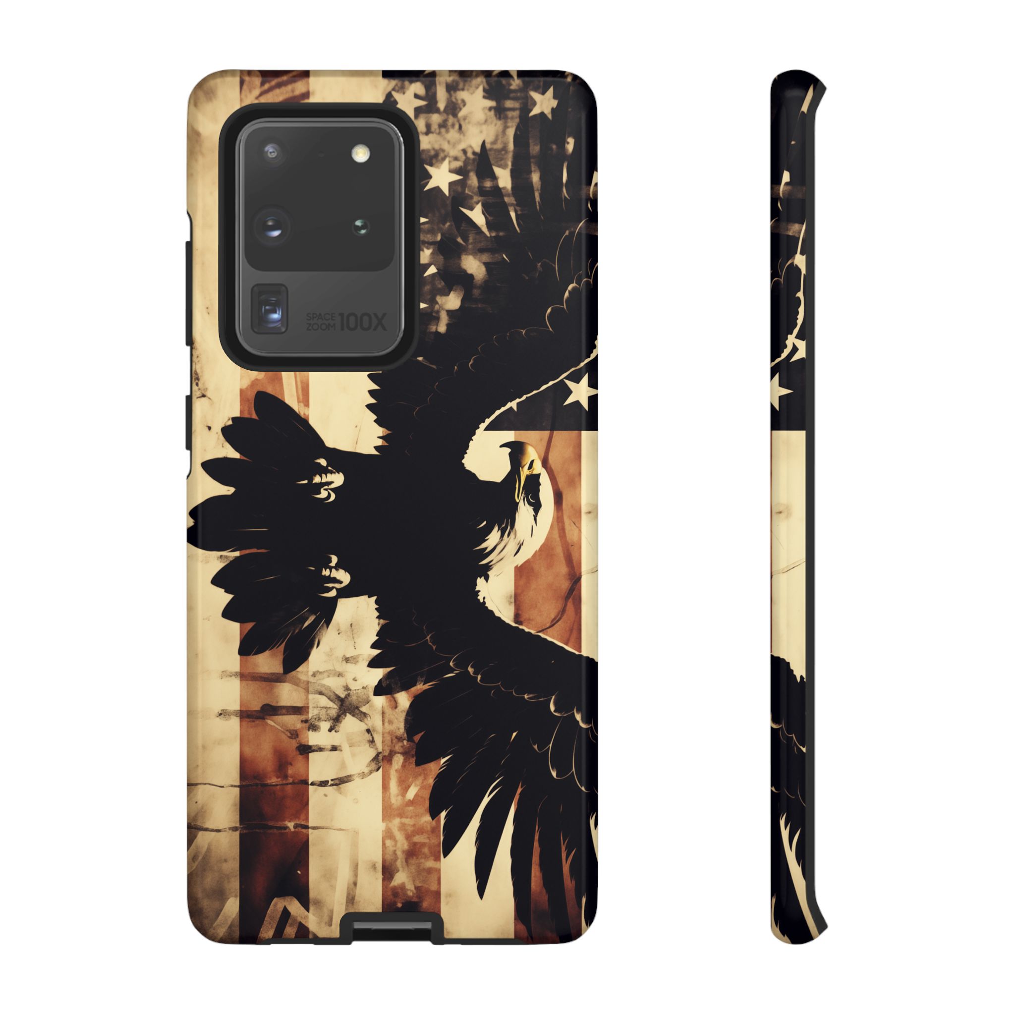 Iron Clad Bald Eagle Protecting the American Flag iPhone Samsung Google Pixel Case - Image 27