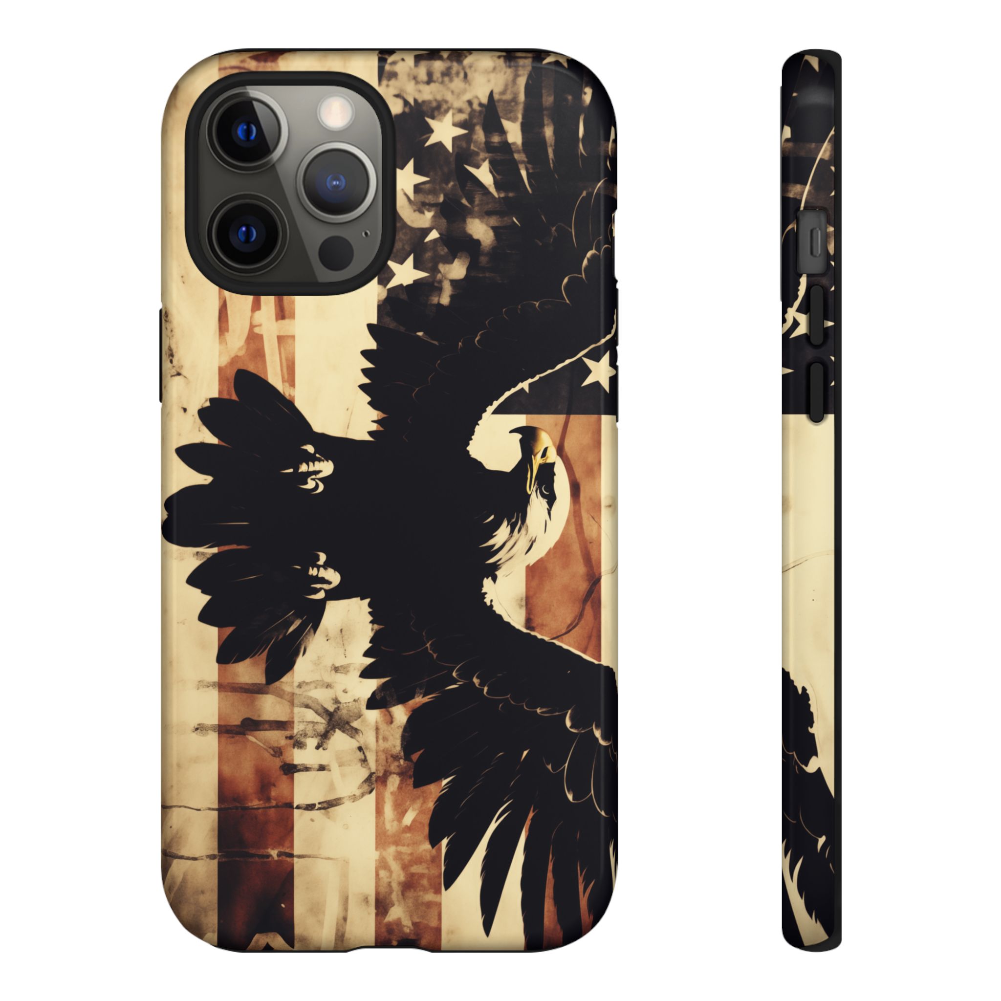 Iron Clad Bald Eagle Protecting the American Flag iPhone Samsung Google Pixel Case - Image 37