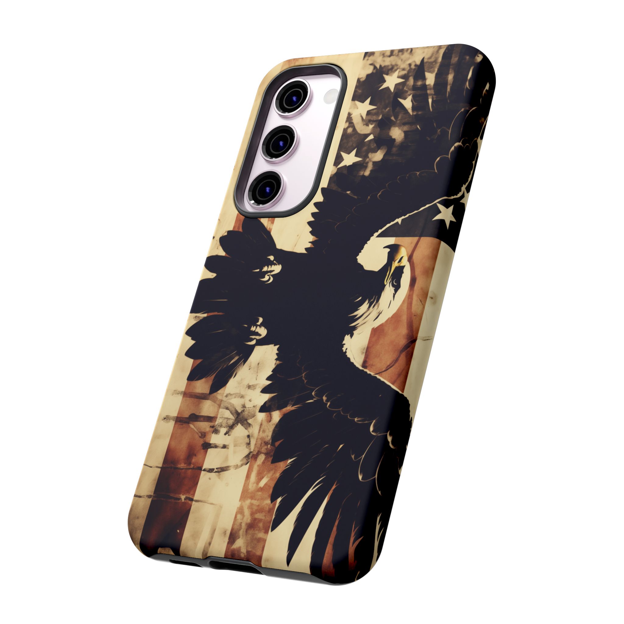 Iron Clad Bald Eagle Protecting the American Flag iPhone Samsung Google Pixel Case - Image 129