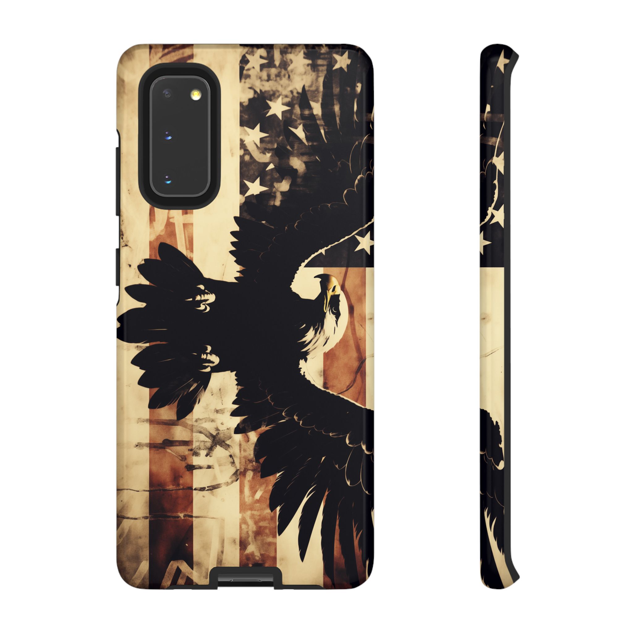 Iron Clad Bald Eagle Protecting the American Flag iPhone Samsung Google Pixel Case - Image 25