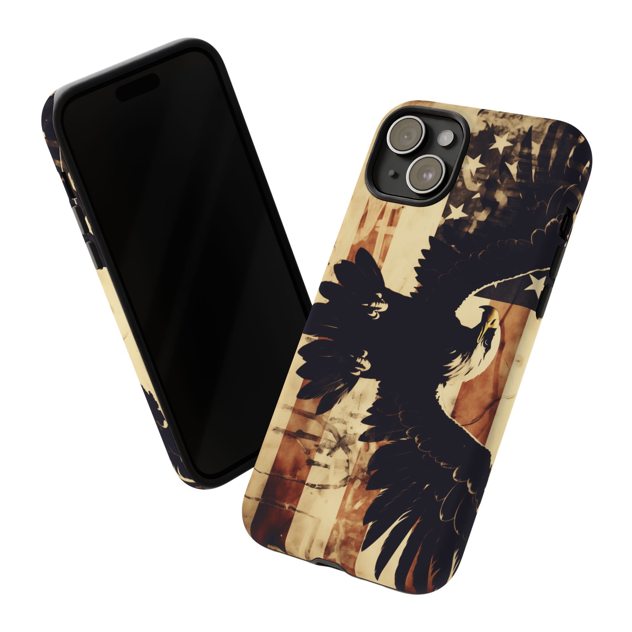 Iron Clad Bald Eagle Protecting the American Flag iPhone Samsung Google Pixel Case - Image 159