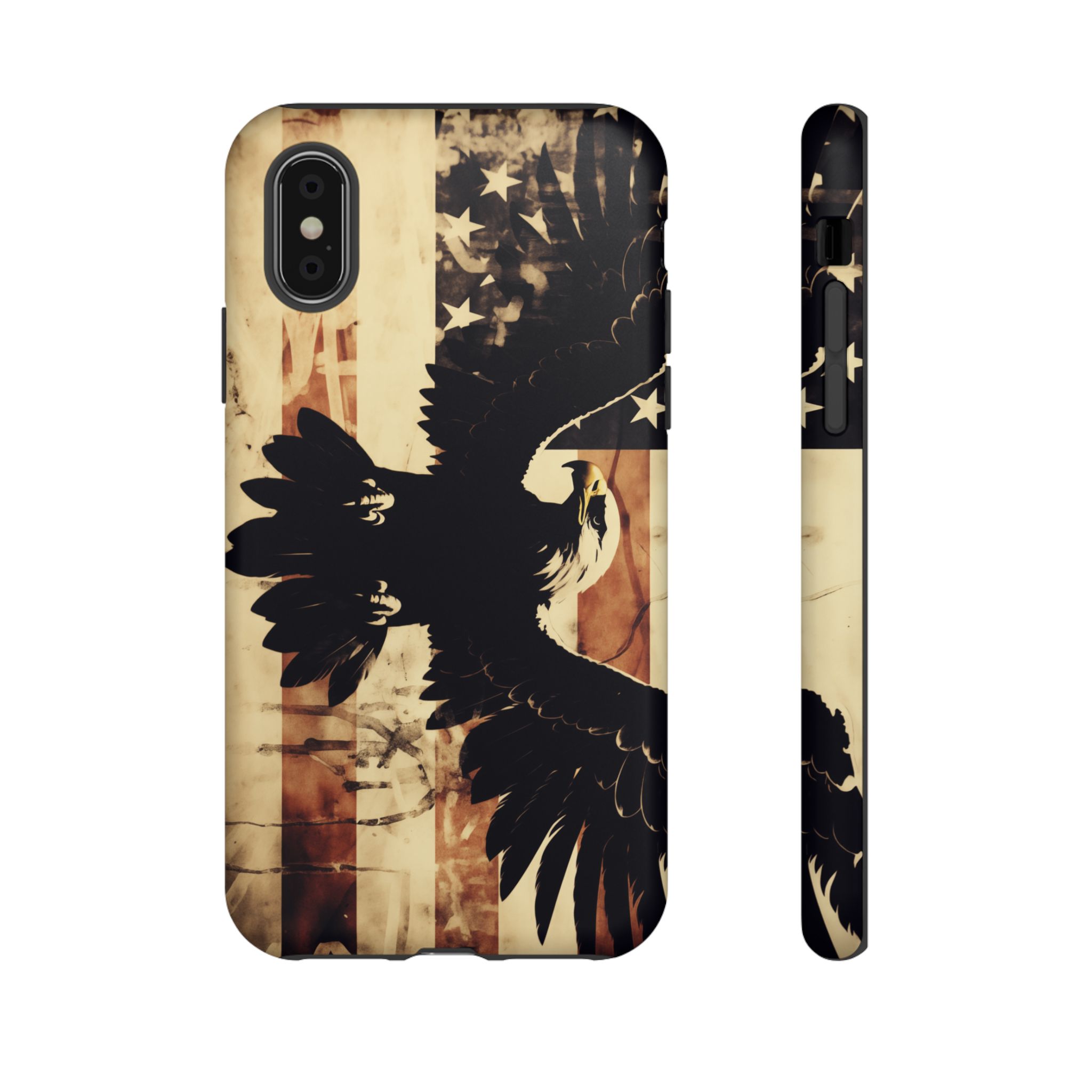 Iron Clad Bald Eagle Protecting the American Flag iPhone Samsung Google Pixel Case - Image 6