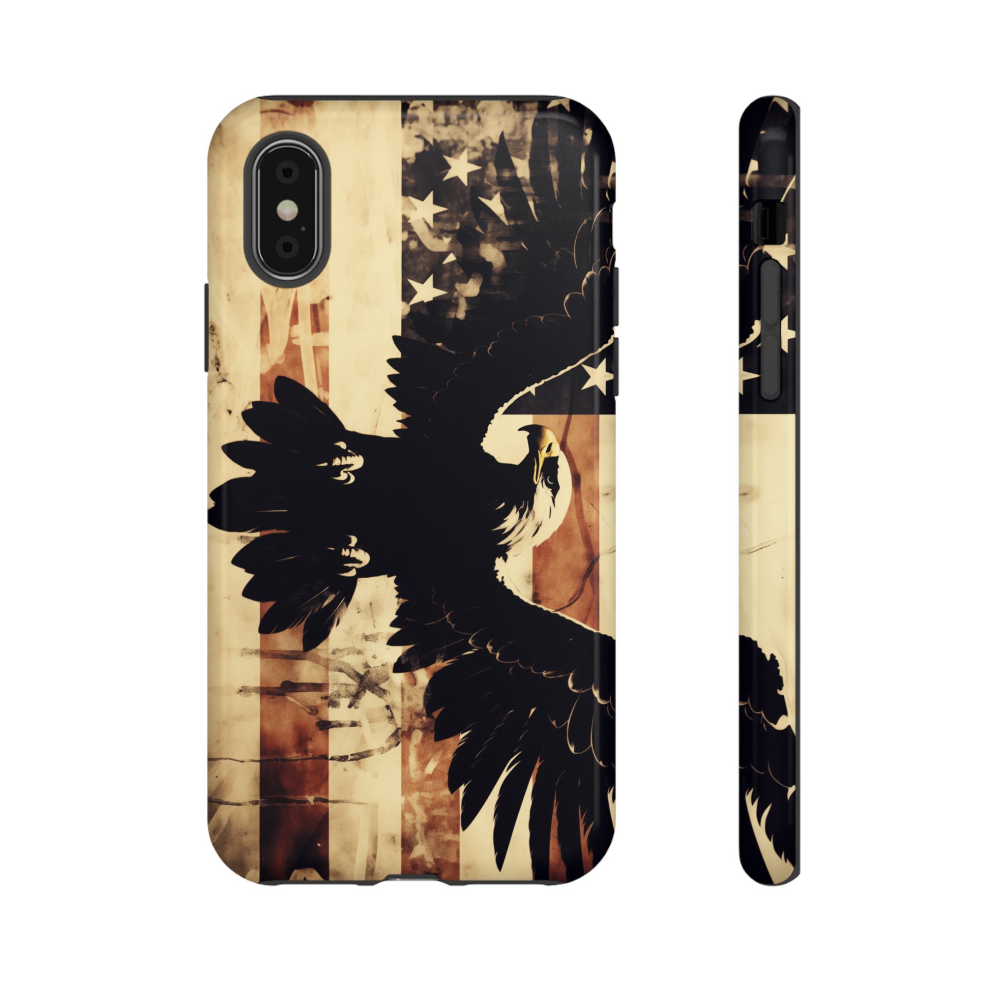 Iron Clad Bald Eagle Protecting the American Flag iPhone Samsung Google Pixel Case - Image 9