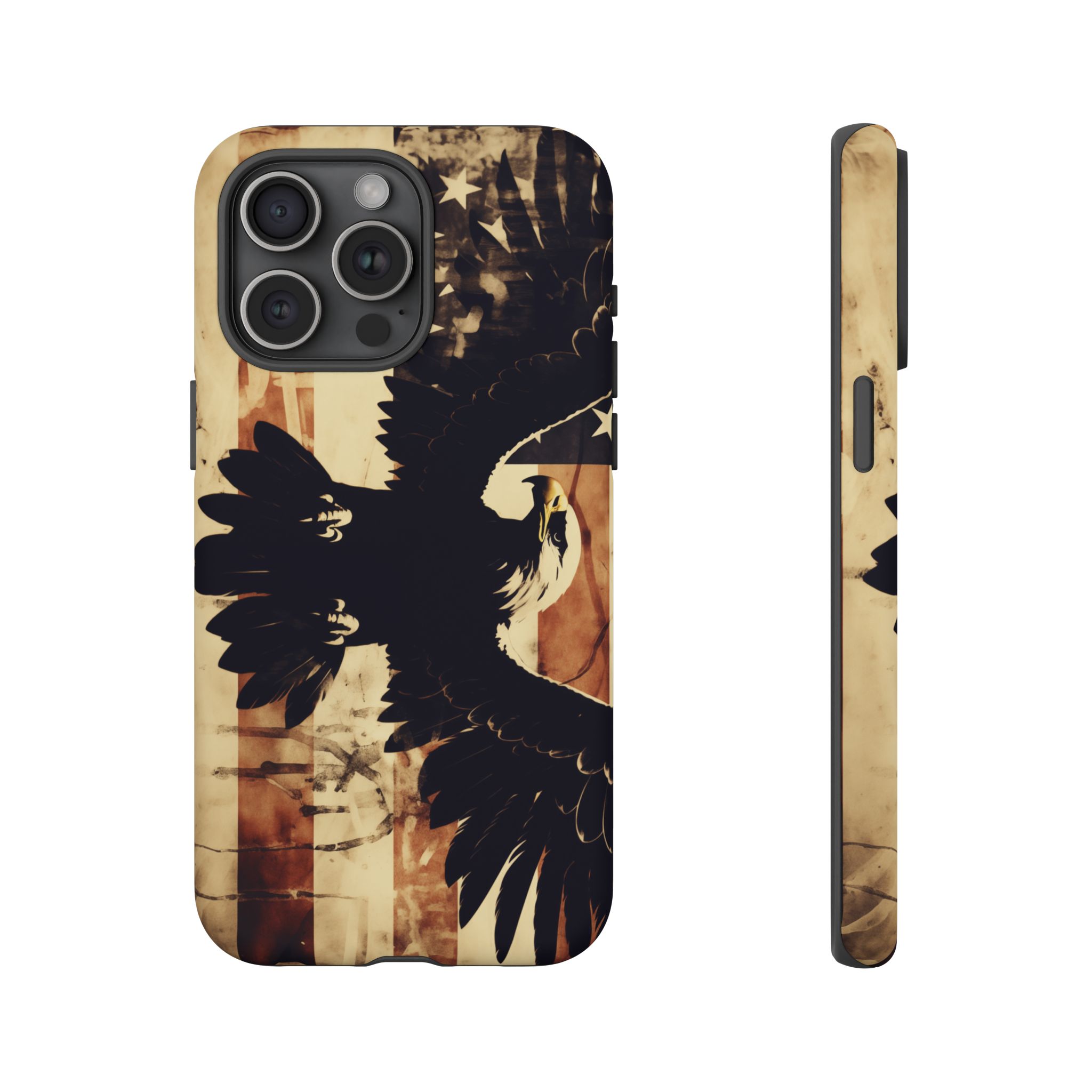 Iron Clad Bald Eagle Protecting the American Flag iPhone Samsung Google Pixel Case - Image 170