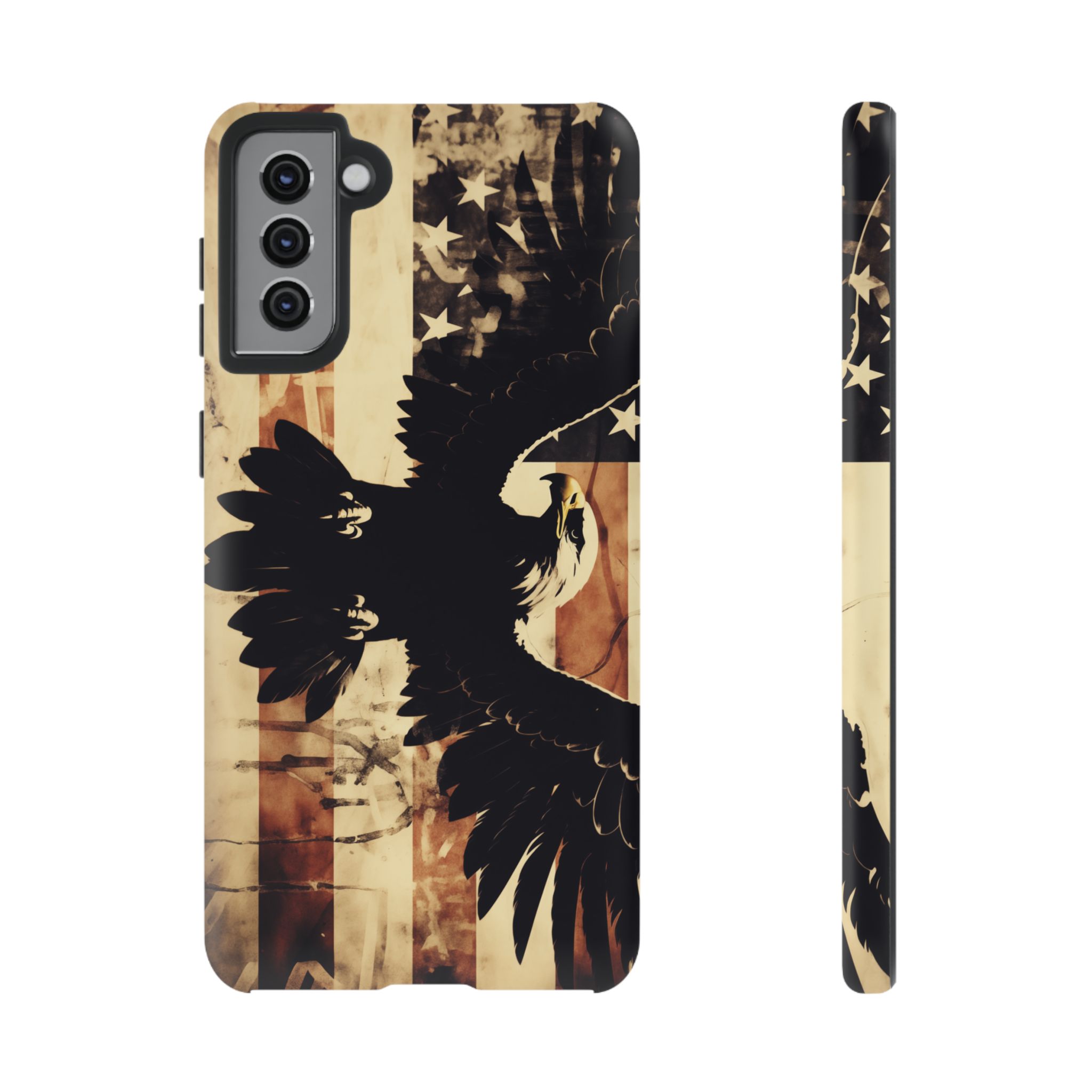 Iron Clad Bald Eagle Protecting the American Flag iPhone Samsung Google Pixel Case - Image 61